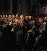 HERRERA, Francisco de, the Elder St Bonaventure Enters the Franciscan Order oil on canvas